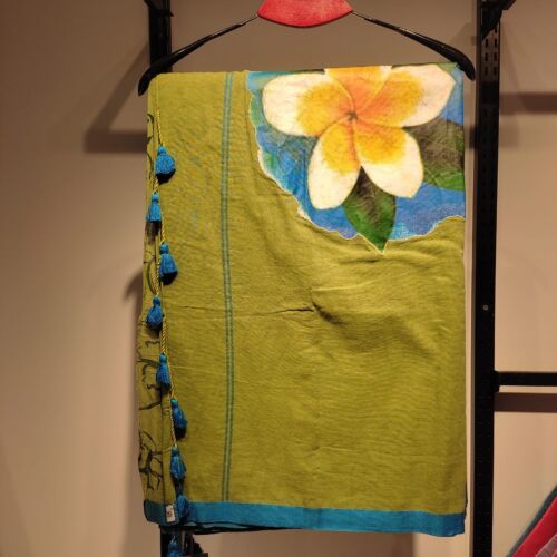 Tropical Blossom Saree