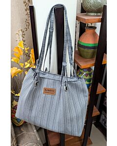 Bidora Striped Ivy Tote Bag