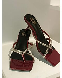 Crimson Sparkle Heels