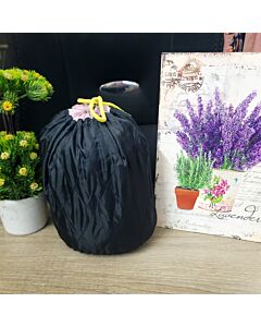 Mystic Black Quilted Dirham Bag