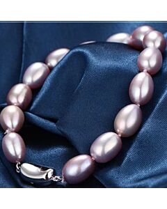 Golden Radiance" Natural Freshwater Drop Pearl Bracelet for Women