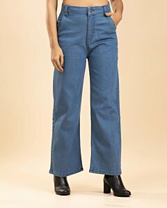 High Waisted Women’s Jeans Ash Blue