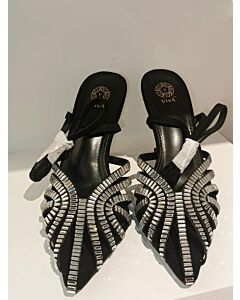 Celeste Noir Crystal Heel