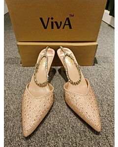 Amara Nude Crystal Heel