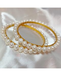 Opal Radiance Pearl & Gemstone Bangle