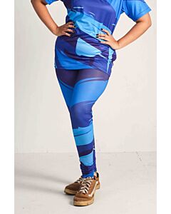 Blaze Crest Printed Workout Leggings – High-Waisted, Stretchable & Stylish Gym Wear