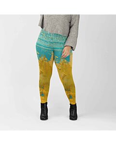 FreshBloom Printed Workout Leggings – High-Waisted, Stretchable & Stylish