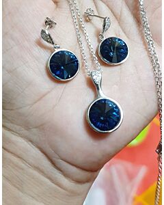 "Jewellery Set-ST-925 WT- 12A 3R 3P"