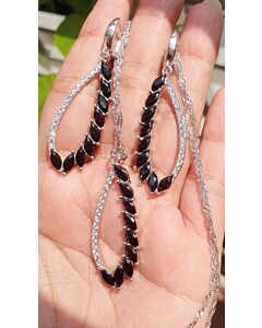 "Jewellery Set-ST-925 WT- 14A 5R"