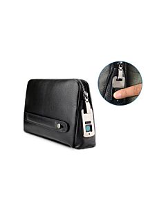 Aegis Anti-Theft Fingerprint Lock Leather Carrying side strap Handbags by SEOR   ( Sensor: Bluetooth / App Connectivity )