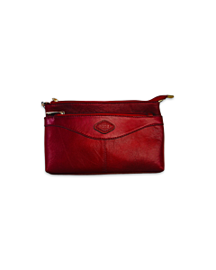 The Sculpted Leather Essentials Pouch