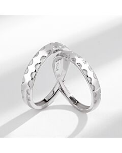 "Couple Ring-ST-925 WT- 7A 2R 6p"