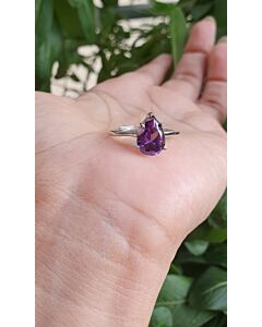 "Finger Ring-ST-925 WT-3A 1R "