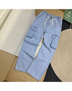 Denim Cargo Joggers 