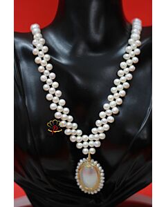 Radiant Halo Pearl Pendant Set
