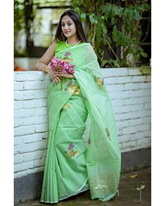Mint Elegance Saree