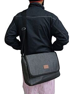 Laptop Bag-Denim Dark Grey