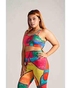 Camo Rush Non-Padded Sports Bra – Lightweight, Breathable Fitness Bra