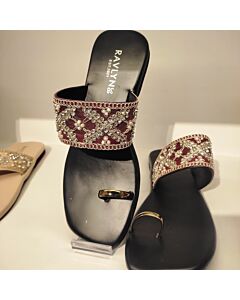 Royal Red Crystal Heels