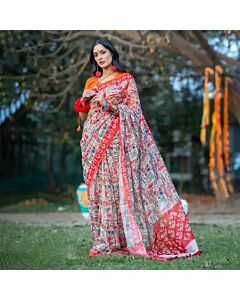Rang Bang: Festive Charm Half Silk Saree
