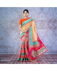 Rang Bang: Vibrant Harmony Half Silk Saree