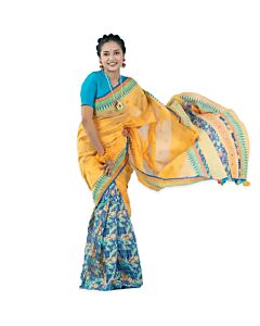 Golden Bliss Handwoven Saree
