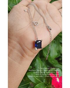 "Necklace -ST-925 WT- 3A 5R "
