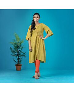 Sunny Blossom - Women's Embroidered Cotton Top