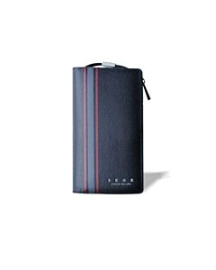 Crimson Edge Luxury Long Leather Wallet by SEOR