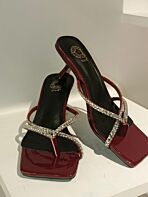 Crimson Sparkle Heels