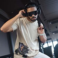 Ethereal Skull Drop-Shoulder Tee