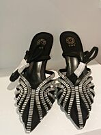 Celeste Noir Crystal Heel