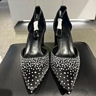 Stella Noir Rhinestone Heel