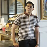 Mocha Check Classic Polo