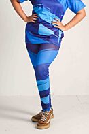 Blaze Crest Printed Workout Leggings – High-Waisted, Stretchable & Stylish Gym Wear