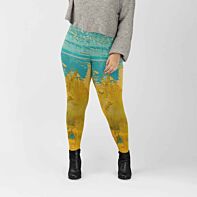 FreshBloom Printed Workout Leggings – High-Waisted, Stretchable & Stylish
