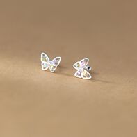 "Earring-ST-925 WT- 1A 1R 9P"