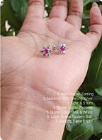 "Earring-ST-925 WT- 1A 5R"