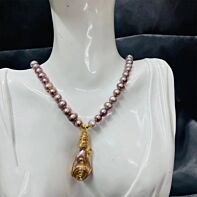 Twilight Glow Pearl Necklace