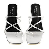 Silver Gleam Strappy Sandals