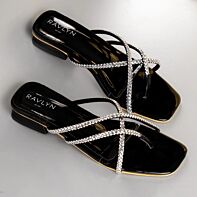 Diamond Sparkle Cross-Heels