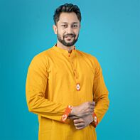 Amber Glow Cotton Panjabi