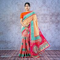 Rang Bang: Vibrant Harmony Half Silk Saree
