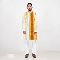Golden Symphony Linen Panjabi