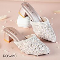Fiona Embellished Pearl Heel