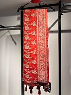 Crimson Blossom Moslin Sharee