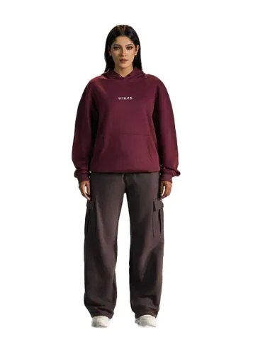 Vibes Signature Dark Maroon Hoodie