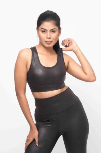 Limitless Non-Padded Sports Bra – Lightweight, Breathable Fitness Bra-M