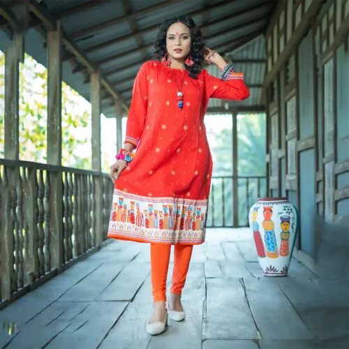 Scarlet Essence Cotton Kamiz