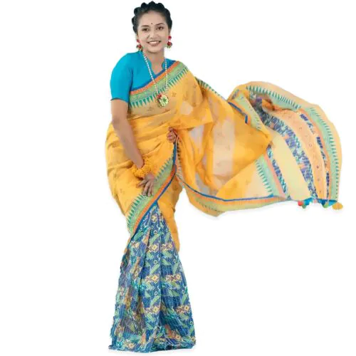 Golden Bliss Handwoven Saree